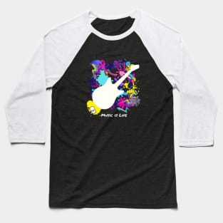 Guitar Art Baseball T-Shirt